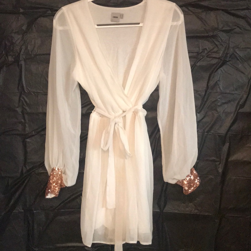 White sheer dress
